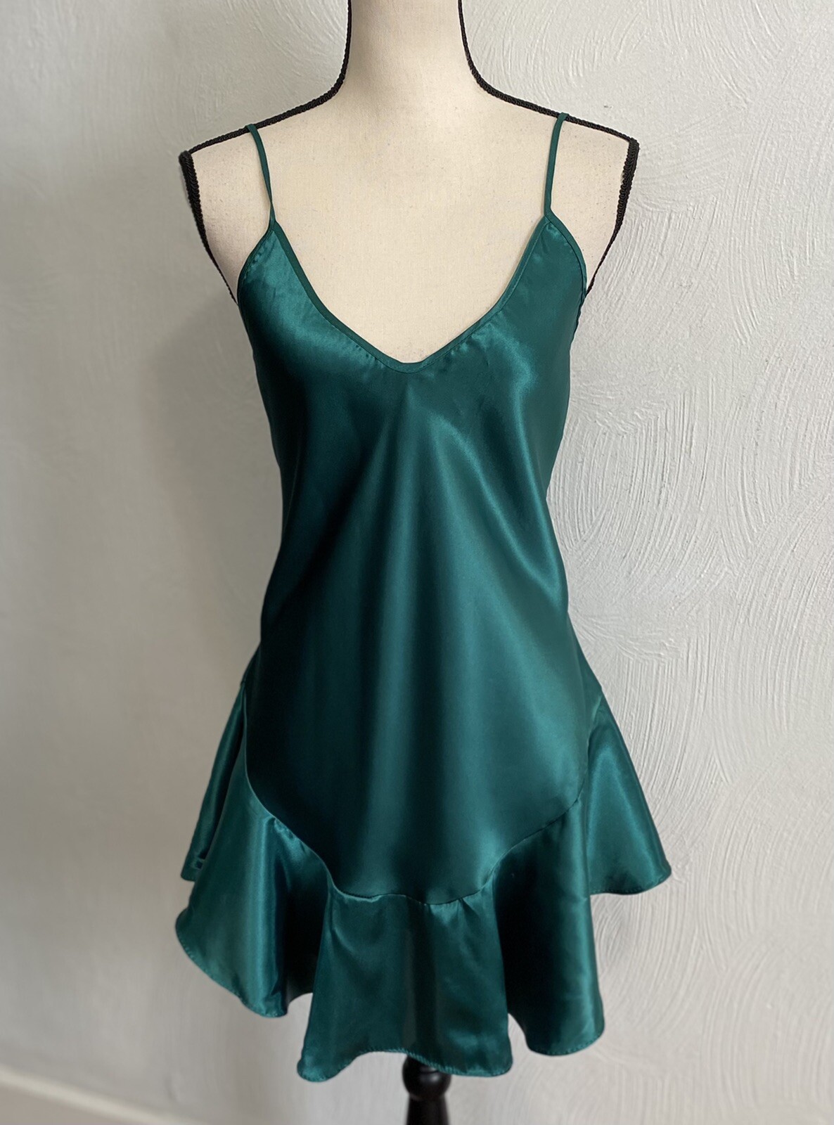 Women’s Sexy Cinema Etoile Emerald Green Chemise Ling… Gem