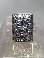 floral ring size 5.75 filigree sterling silver women girls