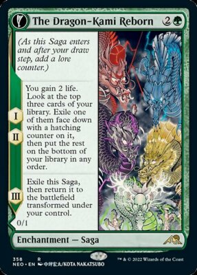 The Dragon-Kami Reborn x1 1x Showcase Kamigawa: Neon Dynasty NM MTG