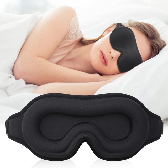 Sleep Eye Mask Soft Slow Rebound 3D Contoured Cup Night Blindfold Cover for Nap Sleep Eye Mask Soft Slow Rebound 3D Contoured Cup Night Blindfold Cover for Nap