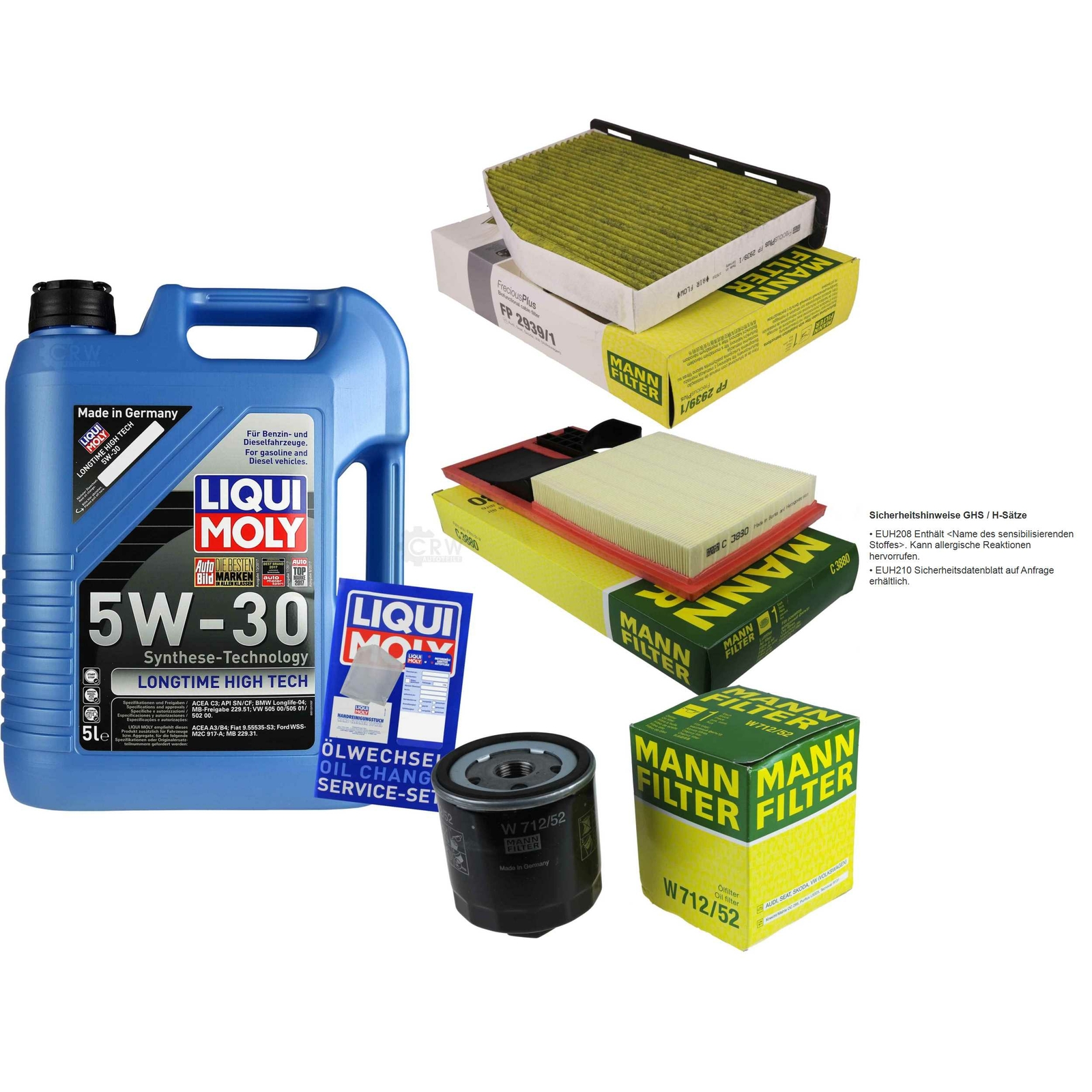 ZESTAW INSPEKCYJNY FILTR LIQUI MOLY OIL 5L 5W-30 do VW Golf VI 5K1 1.4 1K1 5M1-pokaż oryginalną nazwę Specjalna cena wysyłkowa