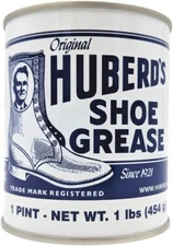 Huberd’s Shoe Grease (16oz) - Leather conditioner and waterproofer since 1921.