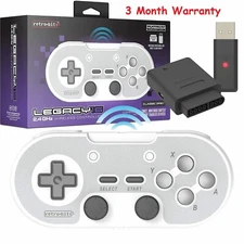 Retro-Bit Legacy 16 Wireless 2.4GHz Controller for SNES, Switch, PC, Mac Gray