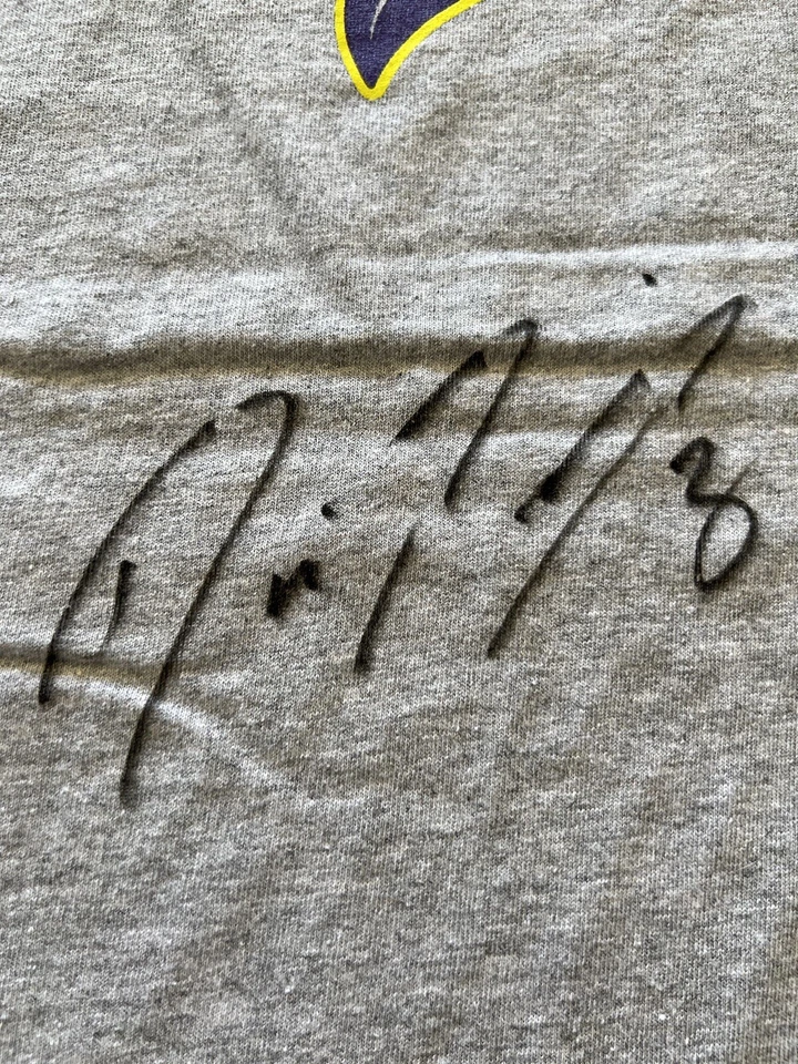 Diana Taurasi Phoenix Mercury Autographed T Shirt Grsy Purple Y2K WNBA - Image 2 of 4