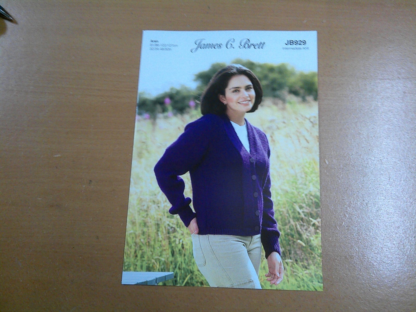 James C Brett Aran Knitting Pattern JB929 Cardigan Intermediate Knit