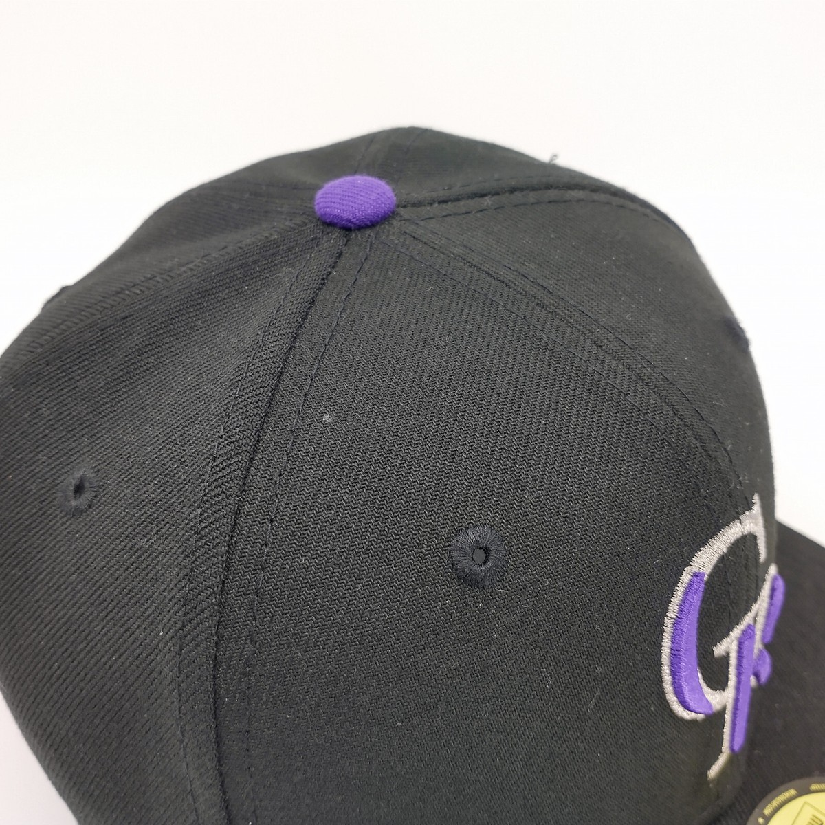 Colorado Rockies Hat New Era 59Fifty Fitted 7 1/8 Black with Logo