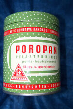 POROPAN Blechdose mit Inhalt Lohmann Pflasterbinde original vintage alt antik