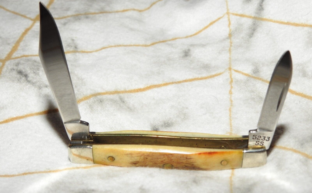 1997 NEW OLD STOCK CASE XX USA 5233 SS - SANDBAR STAG SMALL PEN