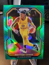 2021 WNBA Prizm Brittney Sykes GREEN PRIZM No. 68 LA Los Angeles Sparks⚡️