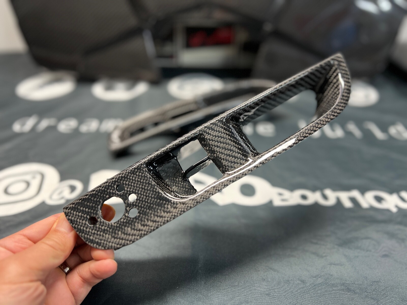 Audi R8 Carbon Fiber Power Window Surrounds for Gen 1 R8