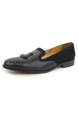 LIBERTYZENO Mens Manmade Leather with Tassels Slip on Casual  display picture 2