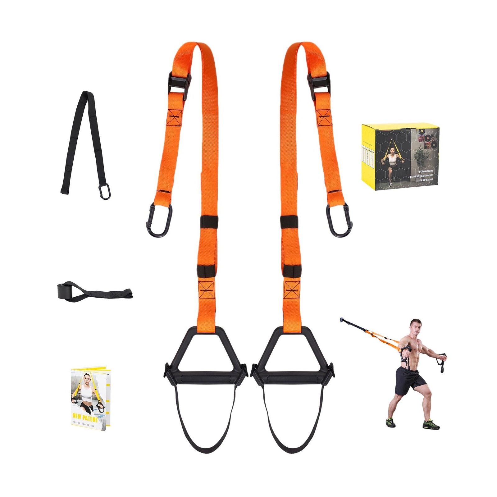 Moulyan Bodyweight Resistance Training Straps,Suspension Training Straps Comp...