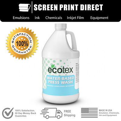 Ecotex  Water based Ink cleaner - On Press & In Sink Ink Wash / Degradent 128oz