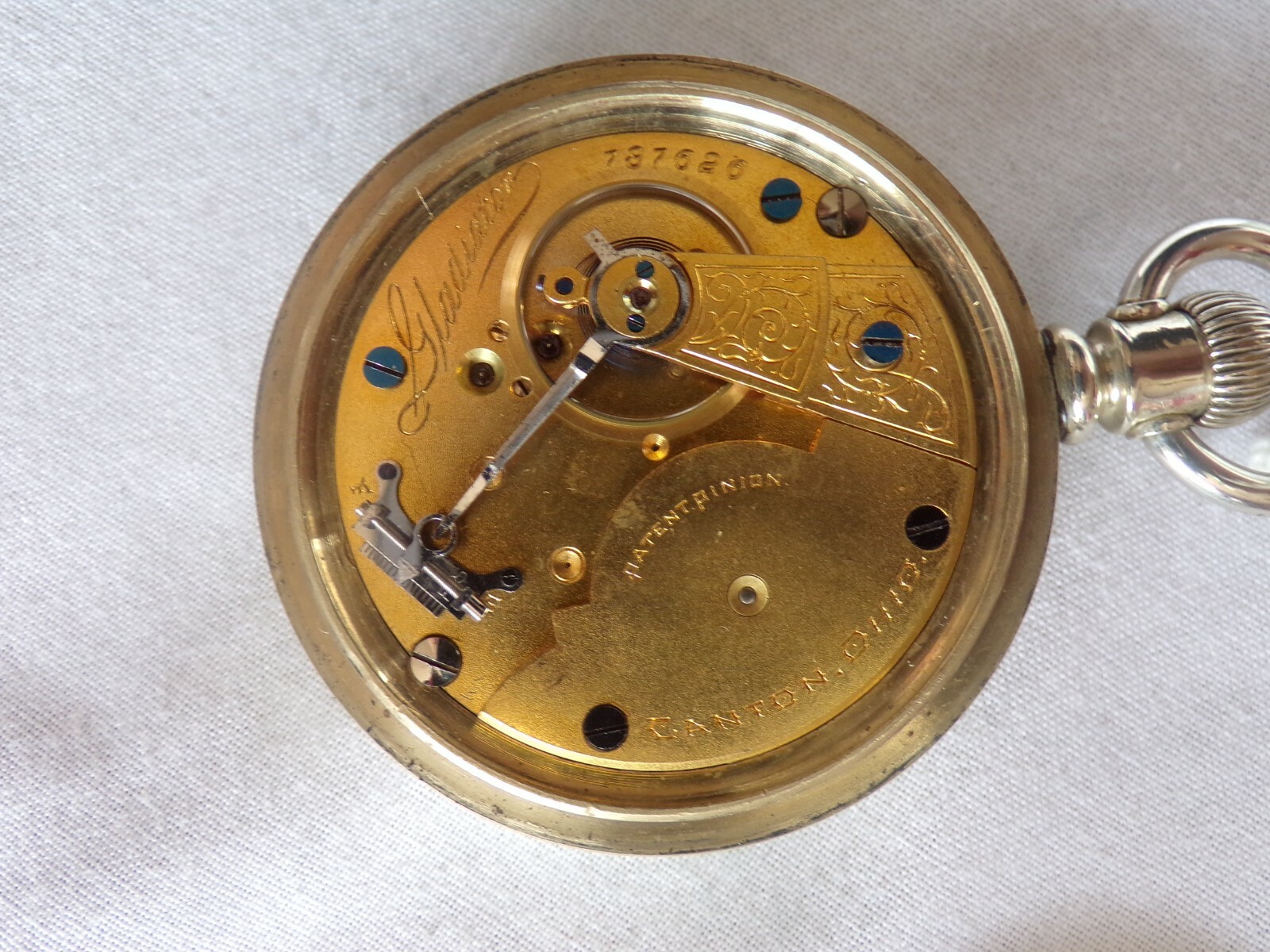 Hampden Watch Co. Grade Gladiator Pocket Watch 