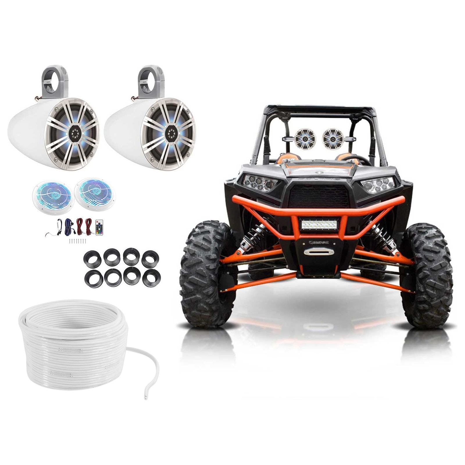 2 Колонки KICKER 65 LED Tower2 Колонки 65 для Polaris RZRATVUTVCart 8949000₽