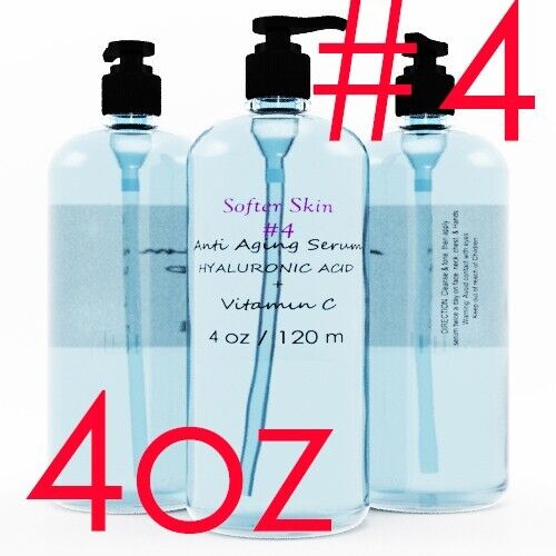 #4 4 OZ 100% suero de ácido hialurónico vitamina C puro para rostro MEJOR antienvejecimiento - Imagen 1 de 3