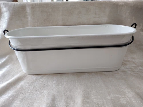 IKEA FINTORP Condiment stand Or Planter - White, Black 14 5/8"