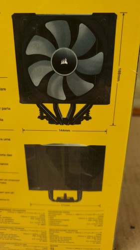 Corsair Super Chilled High Performance Dual Fan CPU Air Cooler A500 New Sealed - Picture 7 of 9