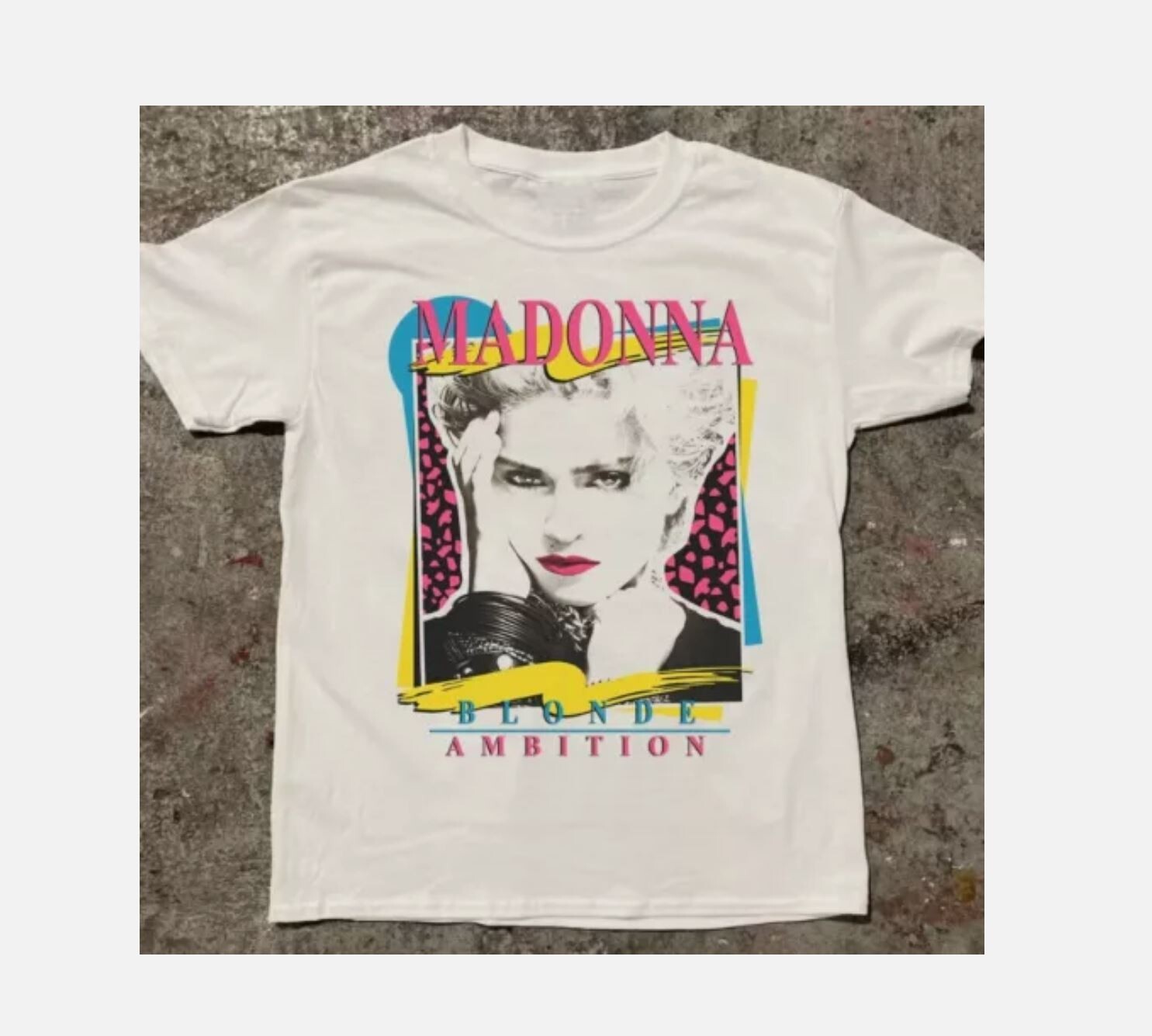 Madonna Blonde Ambition Unisex T-shirt, Vtg 90s Madonna Concert shirt For Fans
