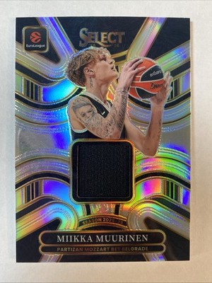 MIIKKA MUURINEN 2025-26 Panini Select EuroLeague Jersey Patch SILVER /125