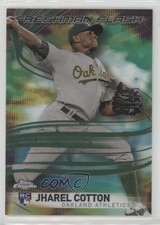 2017 Topps Chrome Freshman Flash Green Refractor 58/99 Jharel Cotton #13 0f8