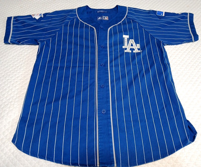 Vintage Starter Los Angeles Dodgers Pinstripe Jersey Size Large Clean