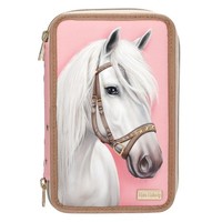Depesche 13973 3 Fach Federtasche GefüLlt Miss Melody Classic Mit Pferdekopf
