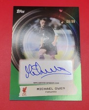 Carte Michael Owen Autographiée – /11 – Topps Futera – Angleterre – Near Mint