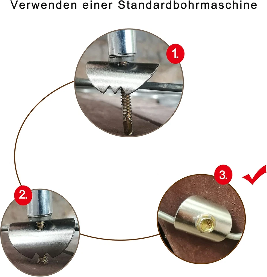 Staffe in Acciaio per Il Fissaggio Rete Metallica E Recinzioni Tessute (90 Pezzi - Immagine 3 di 4