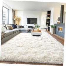 8x10 Rug for Living Room, Fuzzy Plush Large Area Rug, Fluffy Modern Shag Non