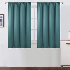 Blackout Curtains/42 x 54 Inch/Set of 2 42"W x 54"L Pack of 2 Sea Teal