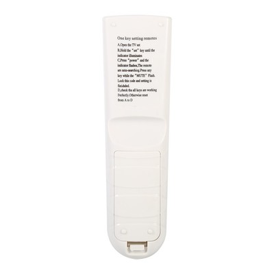 1Pc Universal TV Remote Control Unit TV-139F Replacement Controller White SAL