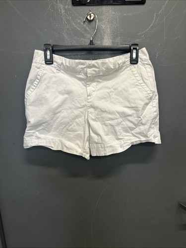Calvin Klein White Casual Summer Stretch Jean Shorts Size 6 - Picture 1 of 3