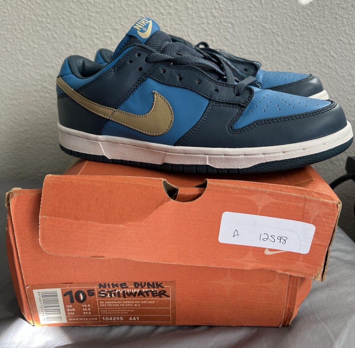 SAOLA Nike Dunk Low Pro Stillwater 2002 taglia 10 5 nuove con difetti