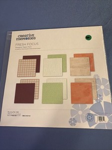 Creative Memories FRESH FOCUS Designer Paper Pack - 6 Shts 12x12 Dbl Side