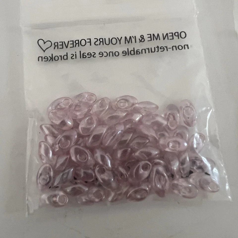 Lote de cuentas Miyuki Magatama surtidas 4 x 7 mm plata, turquesa, transparente 7 paquetes Foto 3 de 4