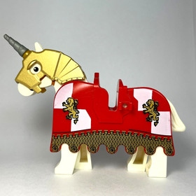 Lego Kingdoms Lion King (cas441) Minifigure + Horse - King's Castle Set 7946-1
