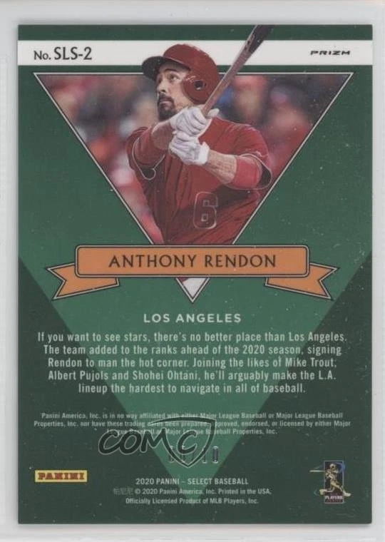 2020 Panini Select Select Stars Gold Prizm /10 Anthony Rendon #SLS-2 - Image 2 of 2