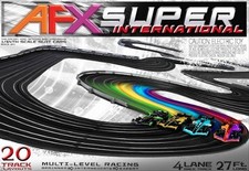 AFX Racing AFX22157 Super International 4-Lane Race Set Slot Car