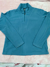 Columbia X.C.O. Women's Blue 1/4 Zip Fleece Pullover Sweatshirt Size L