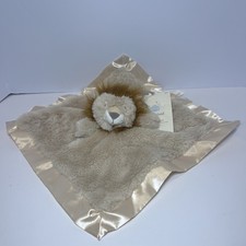 Cloud Island Lion Baby Lovey Plush Satin Security Blanket Soft Toy NWT Cream