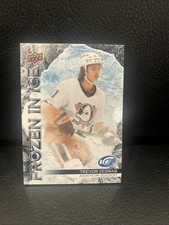 2022-23 Upper Deck Ice Frozen In Ice, Black 2 Of 5 Unripped Trevor Zegras #FI-27