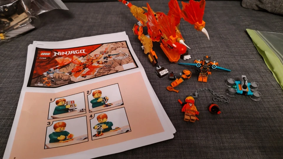 Lego Ninjago Kai's Fire Dragon EVO 71762 Complete Set with Minifigures (no box), photo 1 of 2