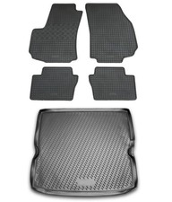 Gummi Kofferraumwanne Fußmatten für Opel Zafira B 2005-2012 Set Passform Matten