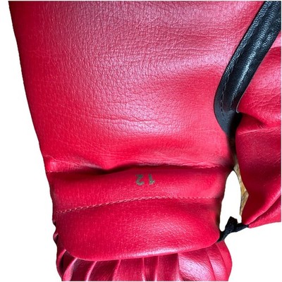 Vintage Everlast Red Leather Boxing Gloves 16oz & 12oz Made in USA
