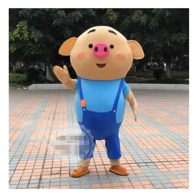 NEUF Mascotte Cochon de Noël Fête Cosplay Cochon Défilé Déguisement Tenue Jeu - Photo 3/3