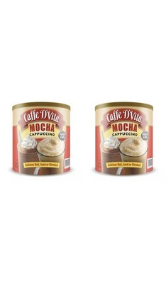 2 PACK - Caffe D Vita Mocha Cappuccino 4 lb can (64 oz)