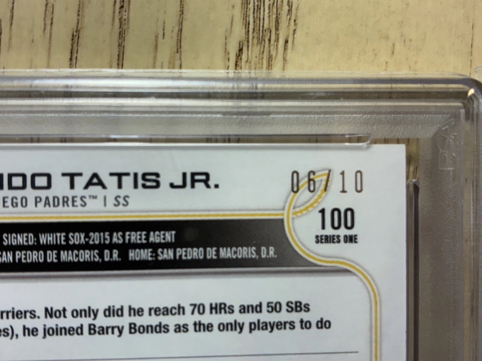 2022 Topps 1st Edition Fernando Tatis Jr Hot Pink PSA 10 (POP 1) view 2