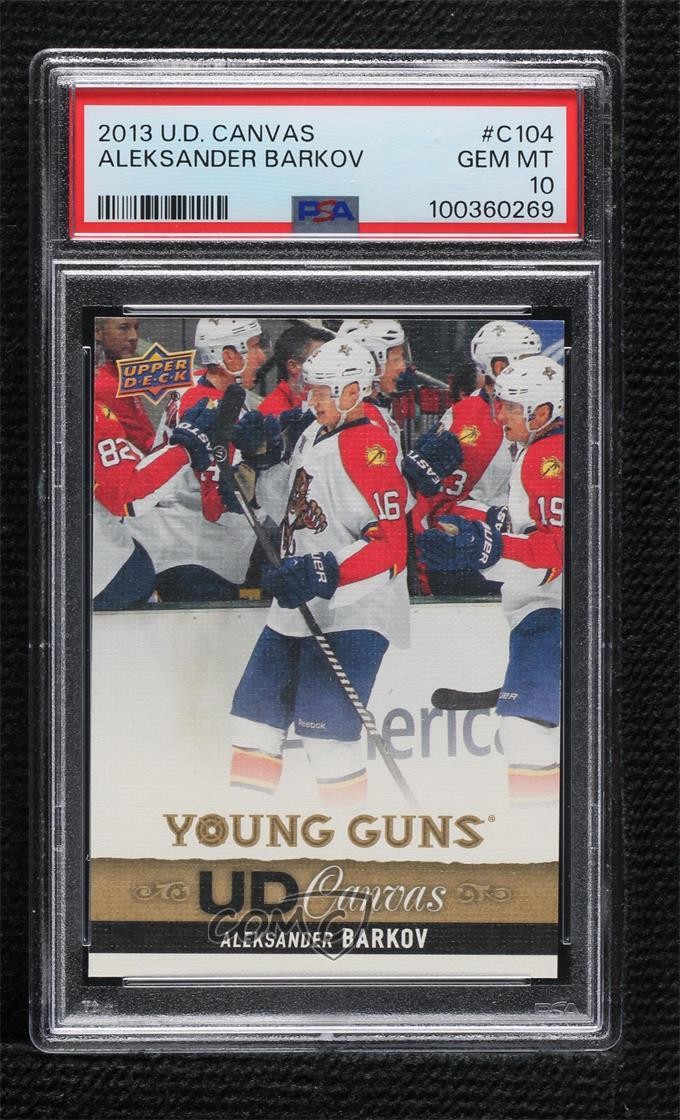 2013 Upper Deck UD Canvas Young Guns Aleksander Barkov #C104 PSA 10 GEM MT 19zb