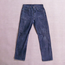 VTG Sz 30x32 Levi's 501 Faded Black Gray Marbled Denim Button Fly Jeans USA Made